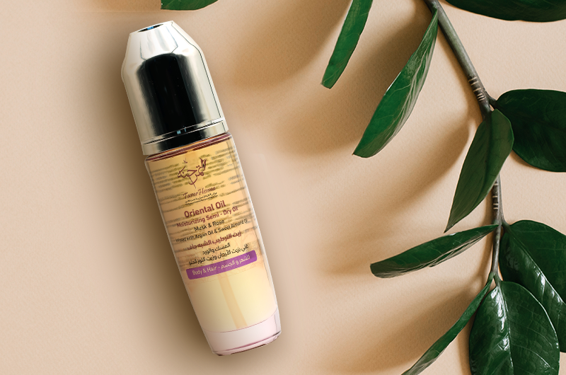 Oriental Oil  Moisturizing Semi-Dry Oil, Musk & Rose Infused with Argan Oil & Sweet Almond Oil